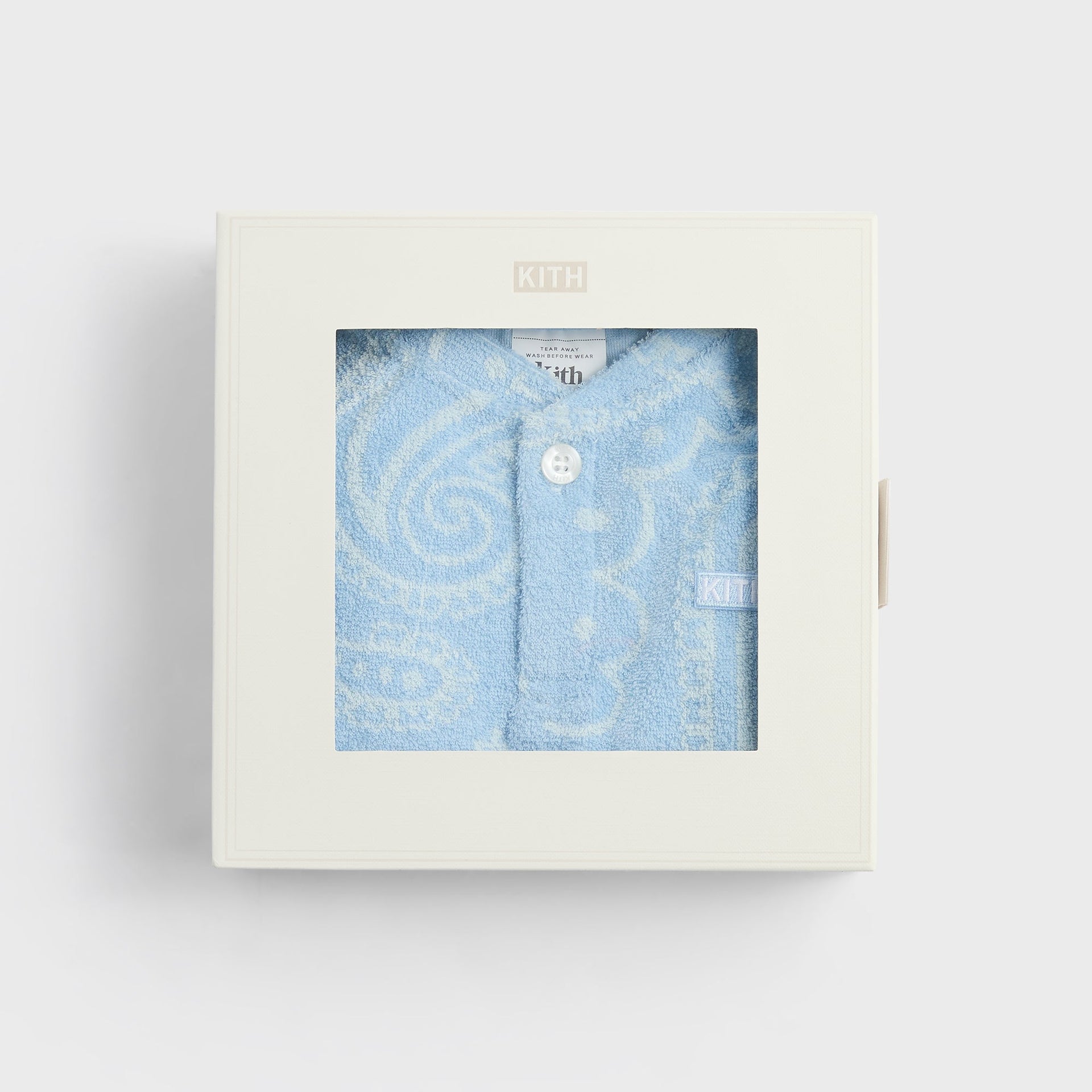 Kith Baby Paisley Jacquard Henley Romper Box Set - Serene
