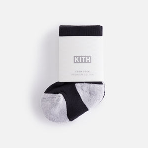 UrlfreezeShops Baby Classic Crew 2-Pack Socks - White / Black