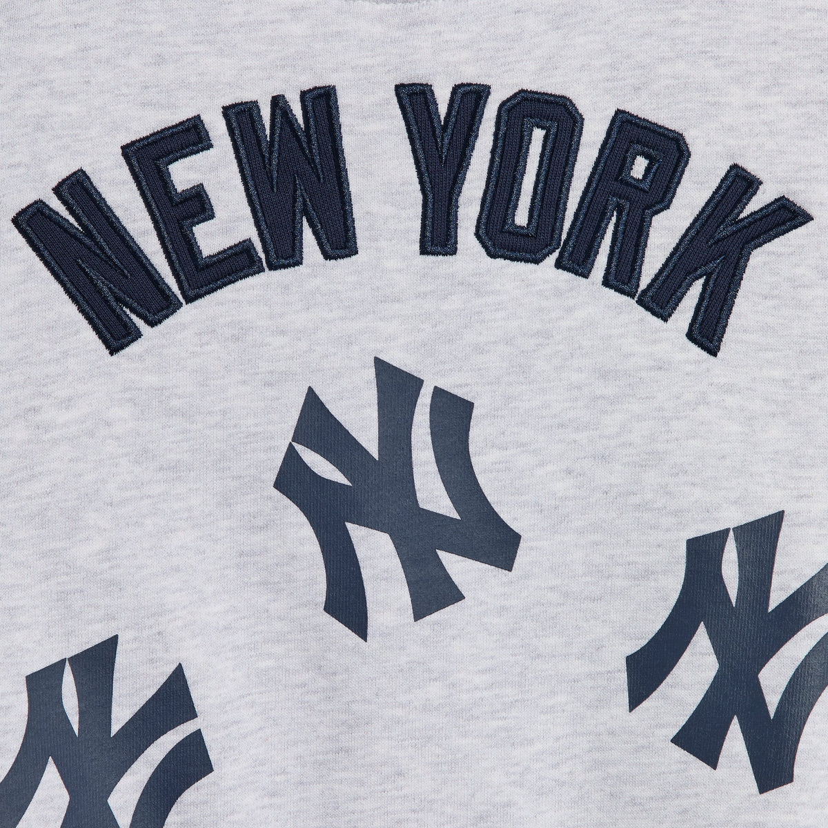 Kith Baby for the New York Yankees Nelson Crewneck - Light Heather Grey - PH