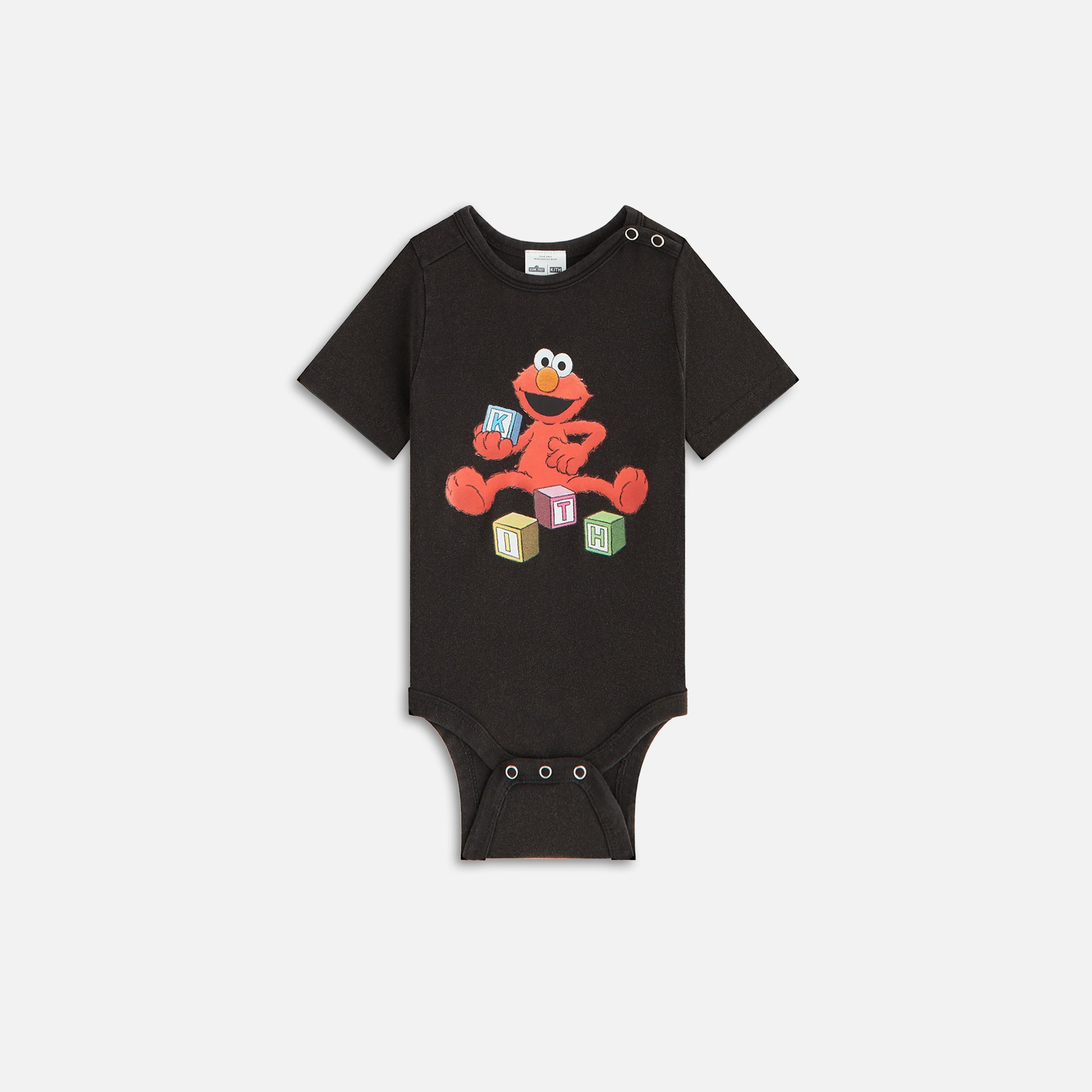 Kith Baby for Sesame Street Alphabet Vintage Bodysuit - Black