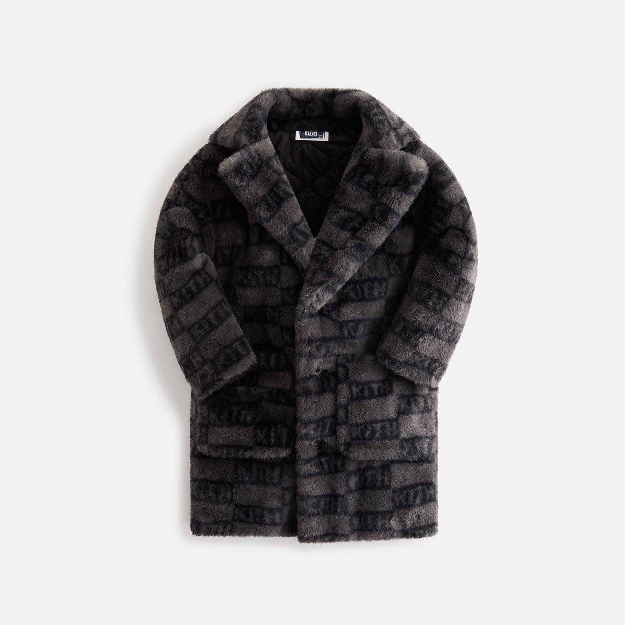 Kith Kids Novelty Monogram Royce Coat - Black