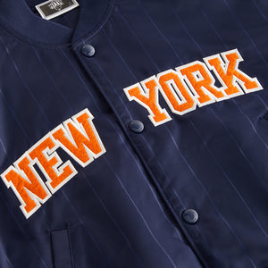 UrlfreezeShops Kids for the New York Knicks Nylon Bomber Jacket long-sleeve - Nocturnal