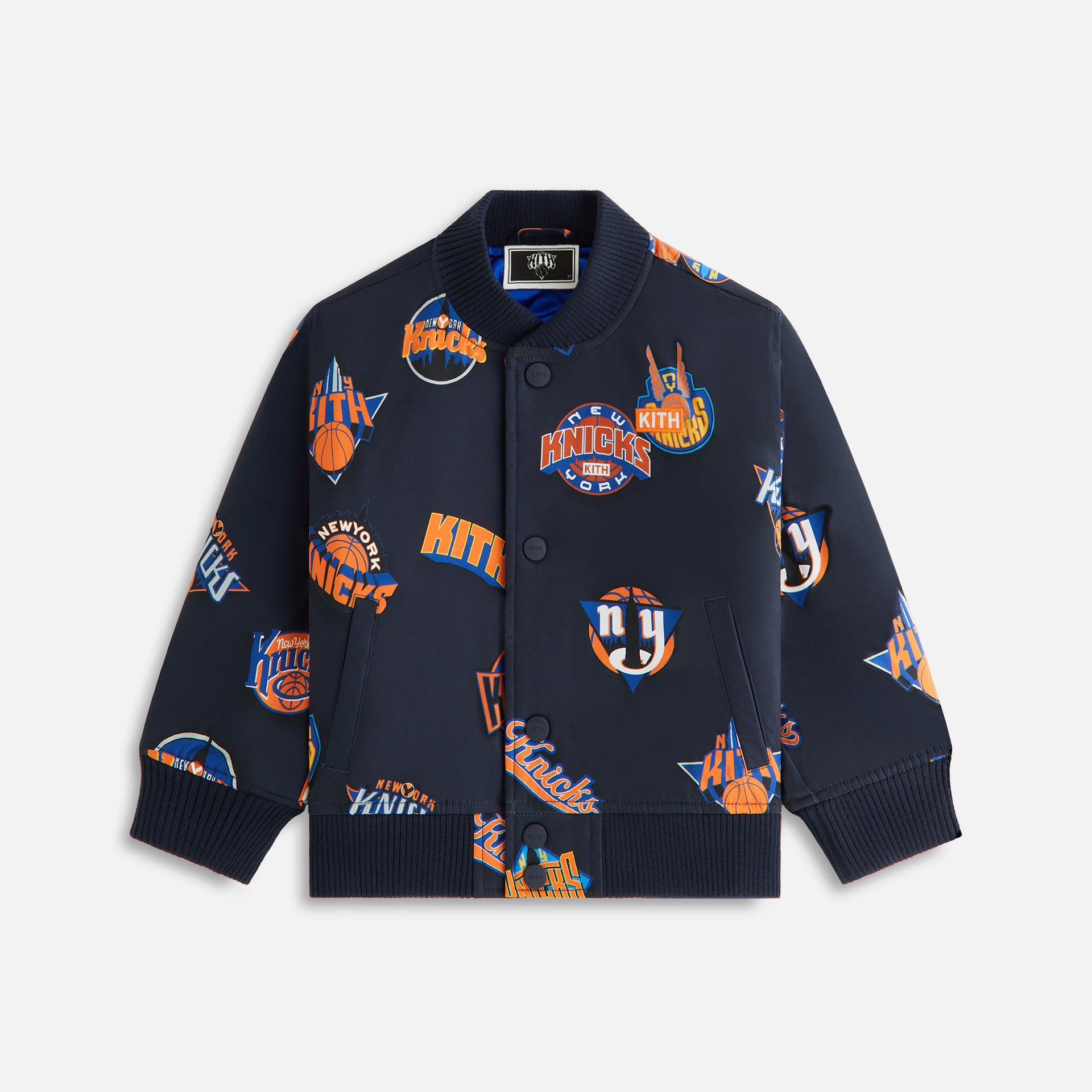 Kith Kids for the New York Knicks Printed Bomber Jacket - Nocturnal