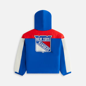 Kith Kids for the New York Rangers Quarter Zip Anorak - Cyclone