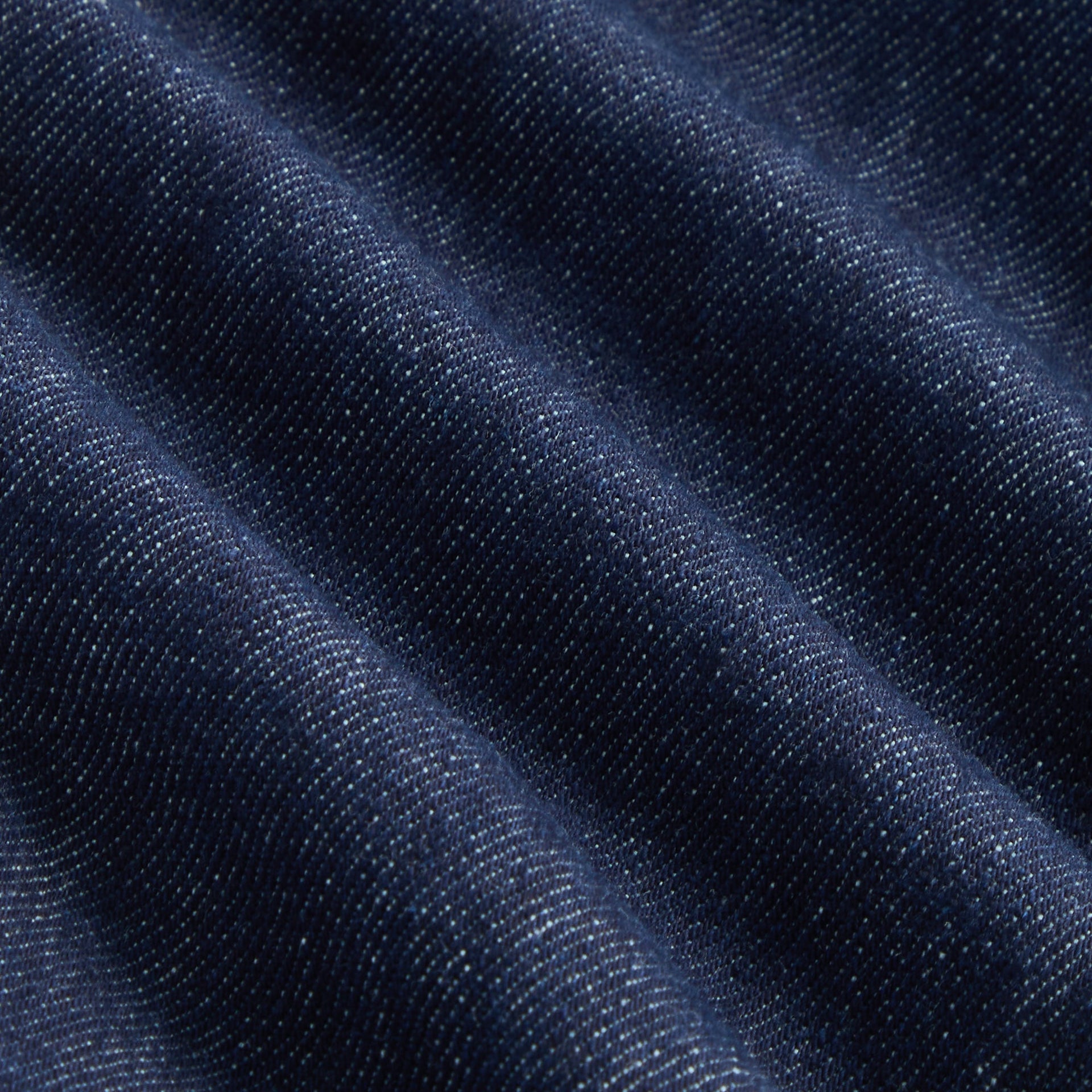 Kith Kids Alonzo II Denim Jacket, close-up of dark indigo denim fabric texture