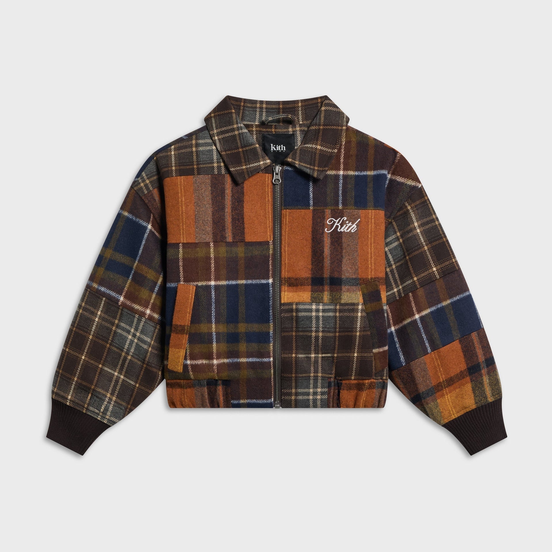 Kith Kids Patchwork Plaid Ellis Jacket - Kindling - PH