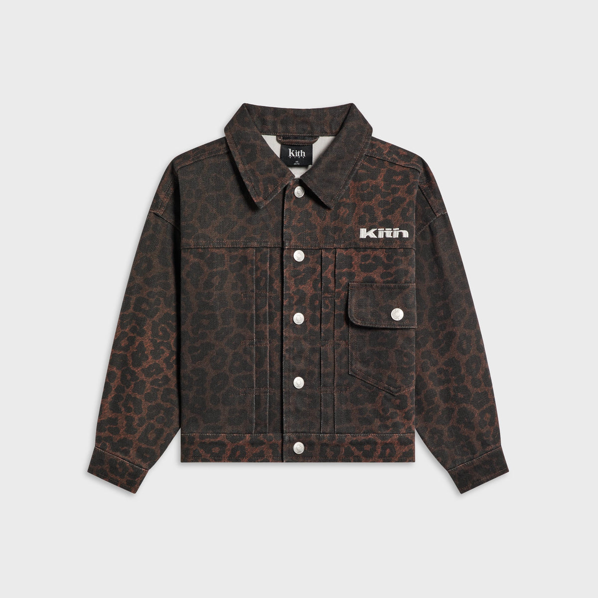 Kith Kids Leopard Alonzo Denim Jacket - Incognito