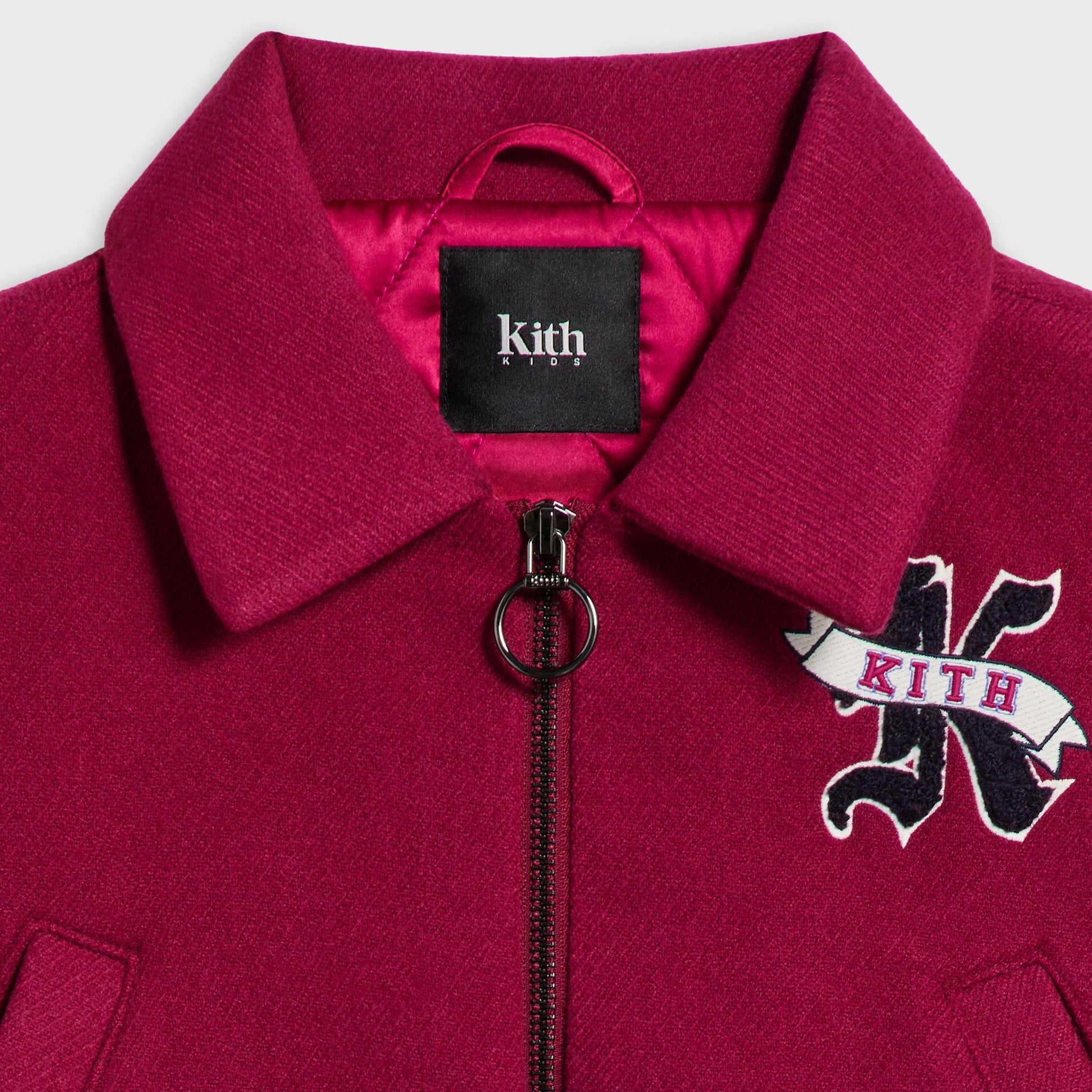 Kith Kids Cropped Varsity Jacket - Noir - PH