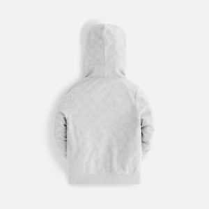 Kith Kids Monogram Terry Full Zip Hoodie - Light Heather Grey