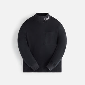 Kith Kids Classic Long Sleeve Mockneck Tee - Black