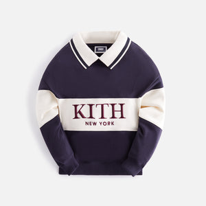 Kith Kids Blocked Collared Nelson Crew - Ink