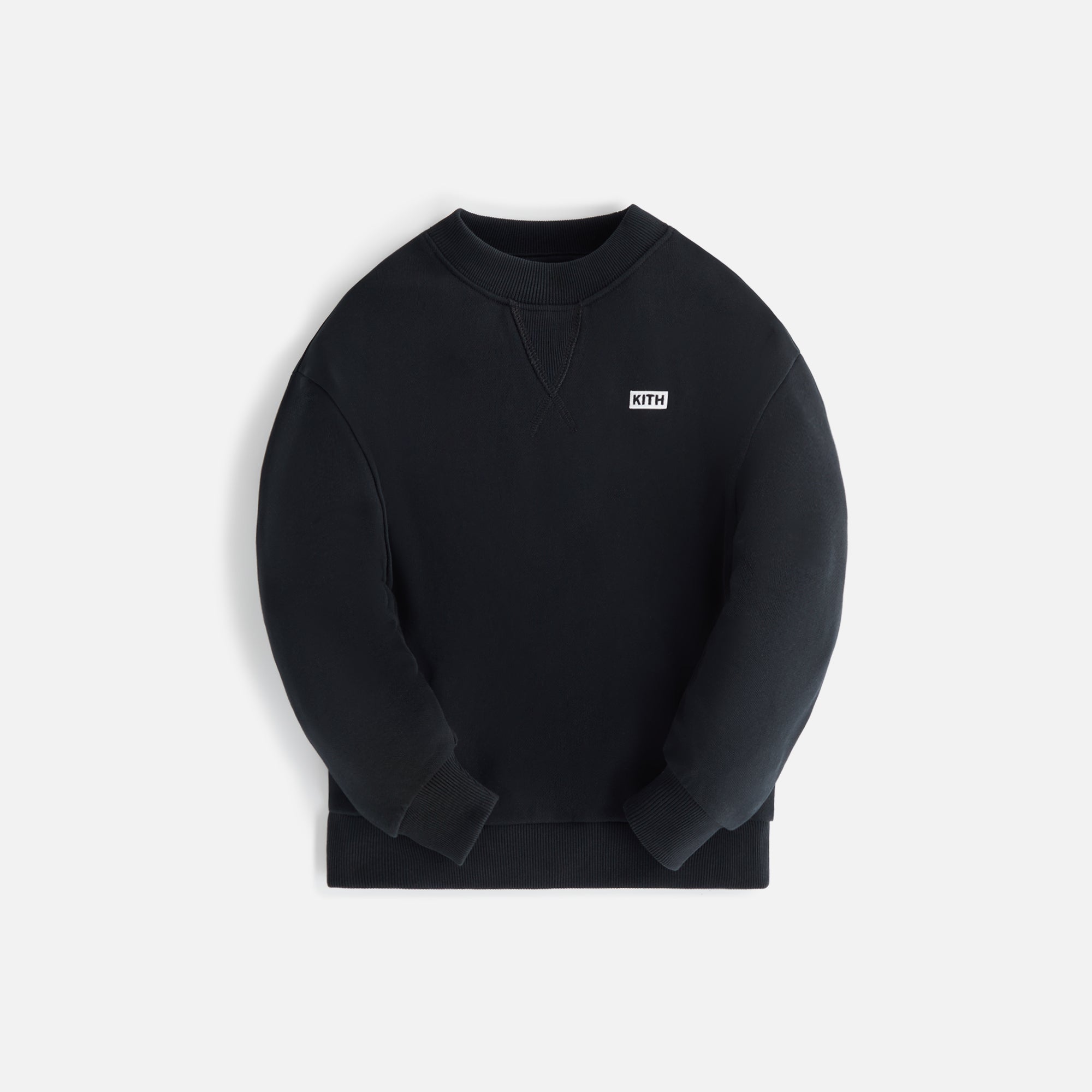 Kith Kids Long Sleeve Nelson Crew - Black