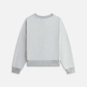 Kith Kids Long Sleeve Nelson Crew - Light Heather Grey