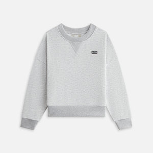 Kith Kids Long Sleeve Nelson Crew - Light Heather Grey