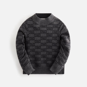 Kith Kids Cropped Monogram Mock Neck - Black