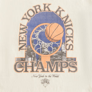 Kith Kids for the New York Knicks Champions Vintage Tee - Sandrift
