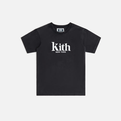 Kith Kids Black Serif Vintage - Tee