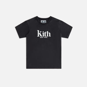 UrlfreezeShops Kids Serif Vintage Tee - Black