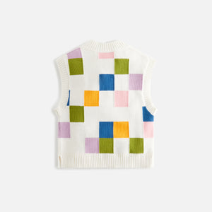Erlebniswelt-fliegenfischenShops Kids Checkered Sweater Vest - Silk