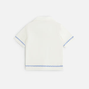 UrlfreezeShops Kids Embroidered Camp Shirt - Silk