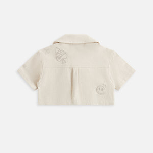 Kith Kids Novelty Linen Cropped Camp Shirt - Sediment
