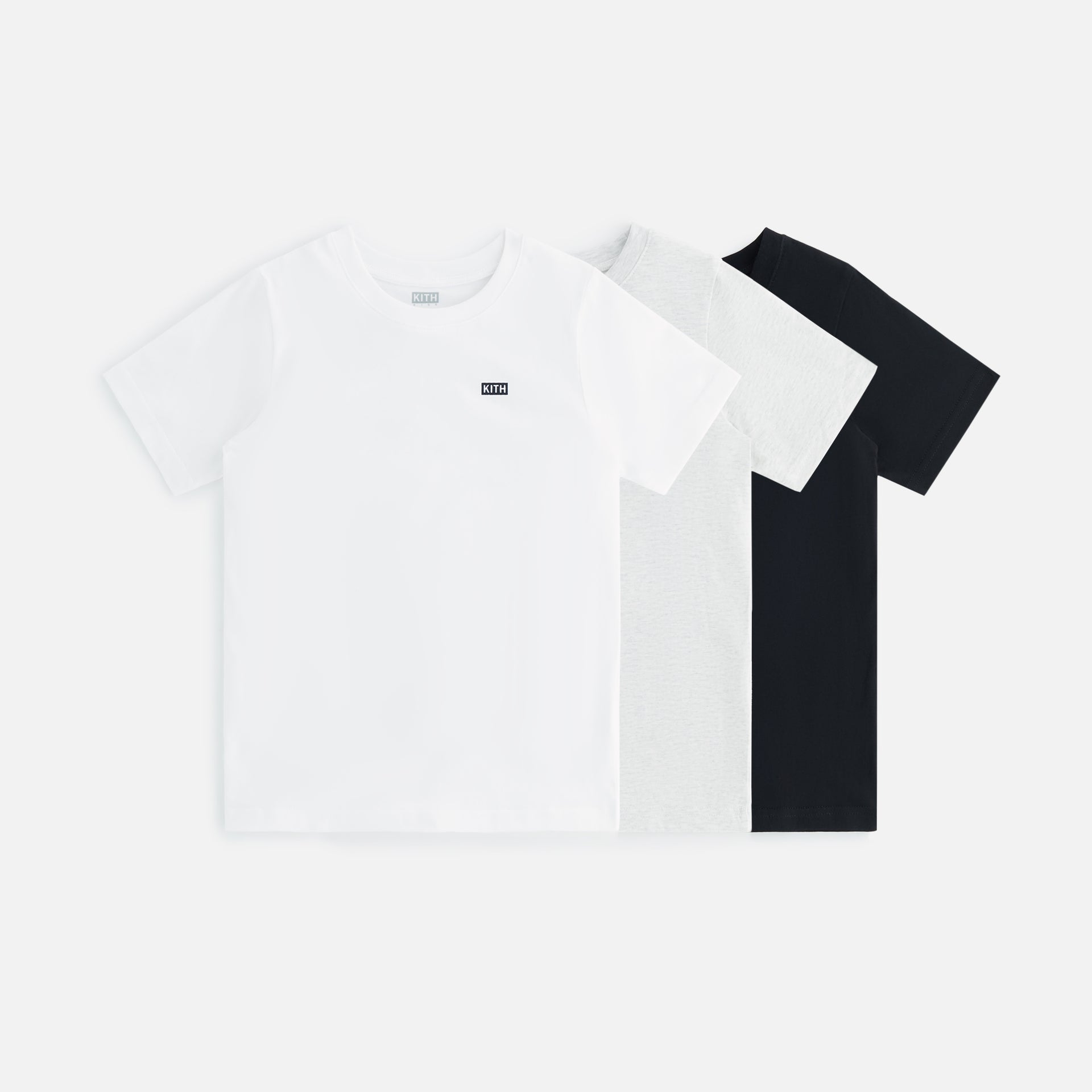 Kith Kids 3-Pack Core Short Sleeve Tee - Black