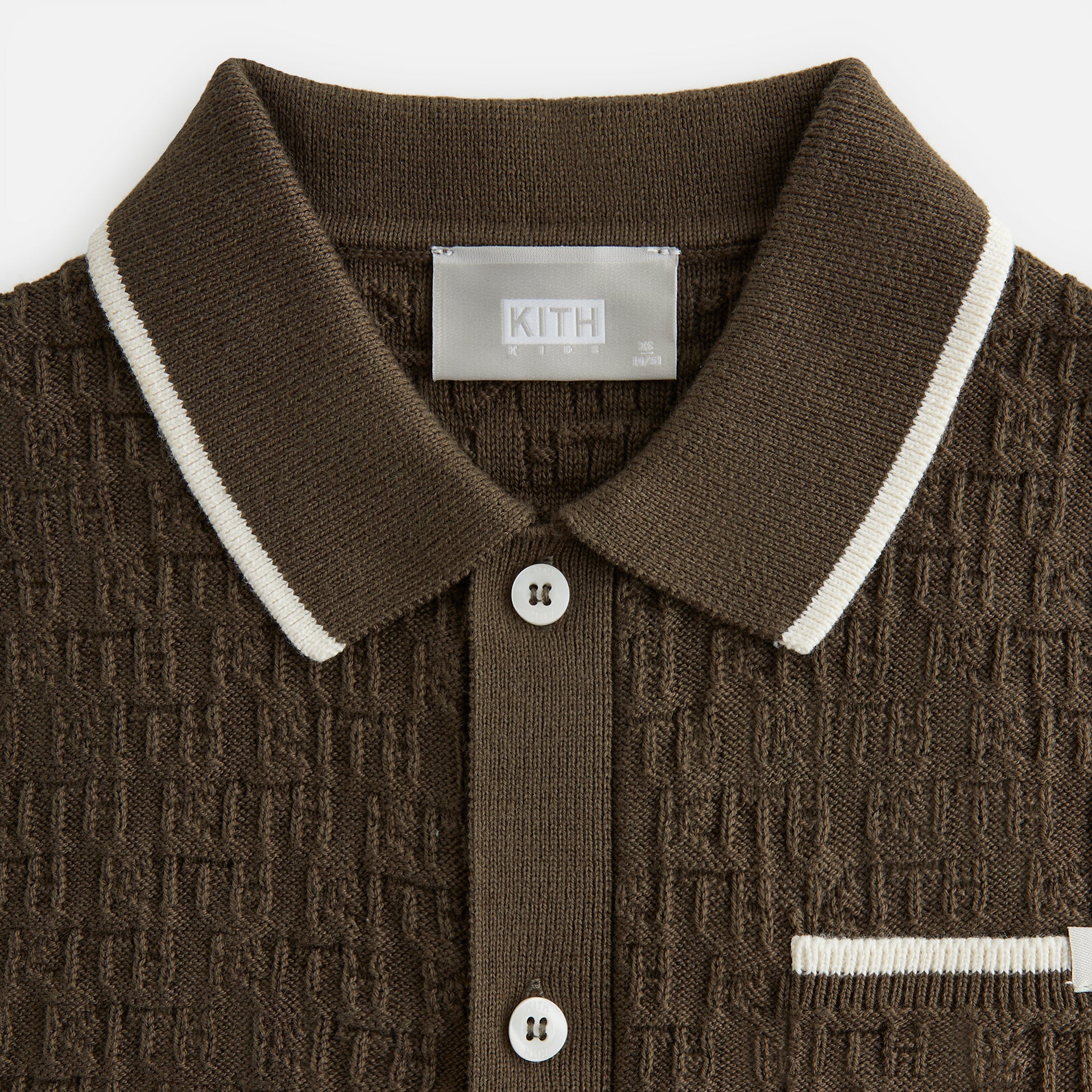 Kith Kids Button Down Tilden Polo - Cypress