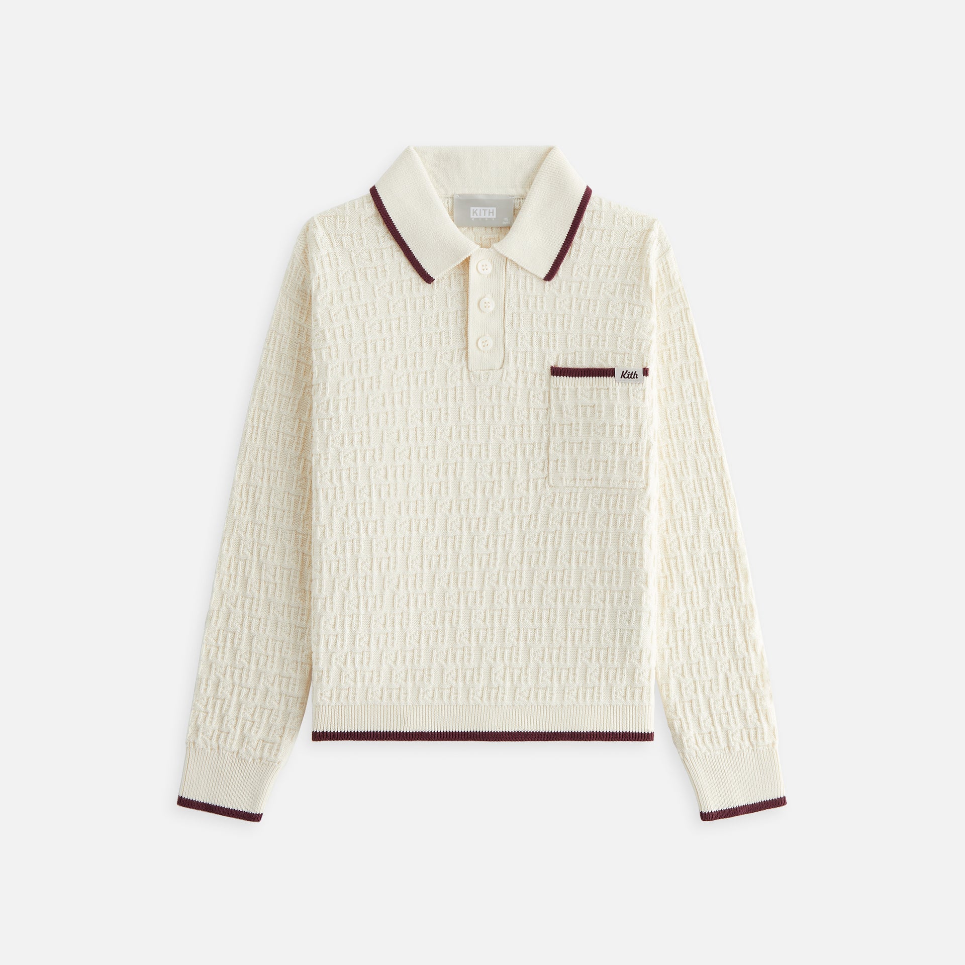 UrlfreezeShops Kids Tilden Polo Pullover - Waffle