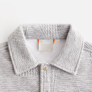 Kith Kids Quilted Knit Apollo Shirt - Heather Grey