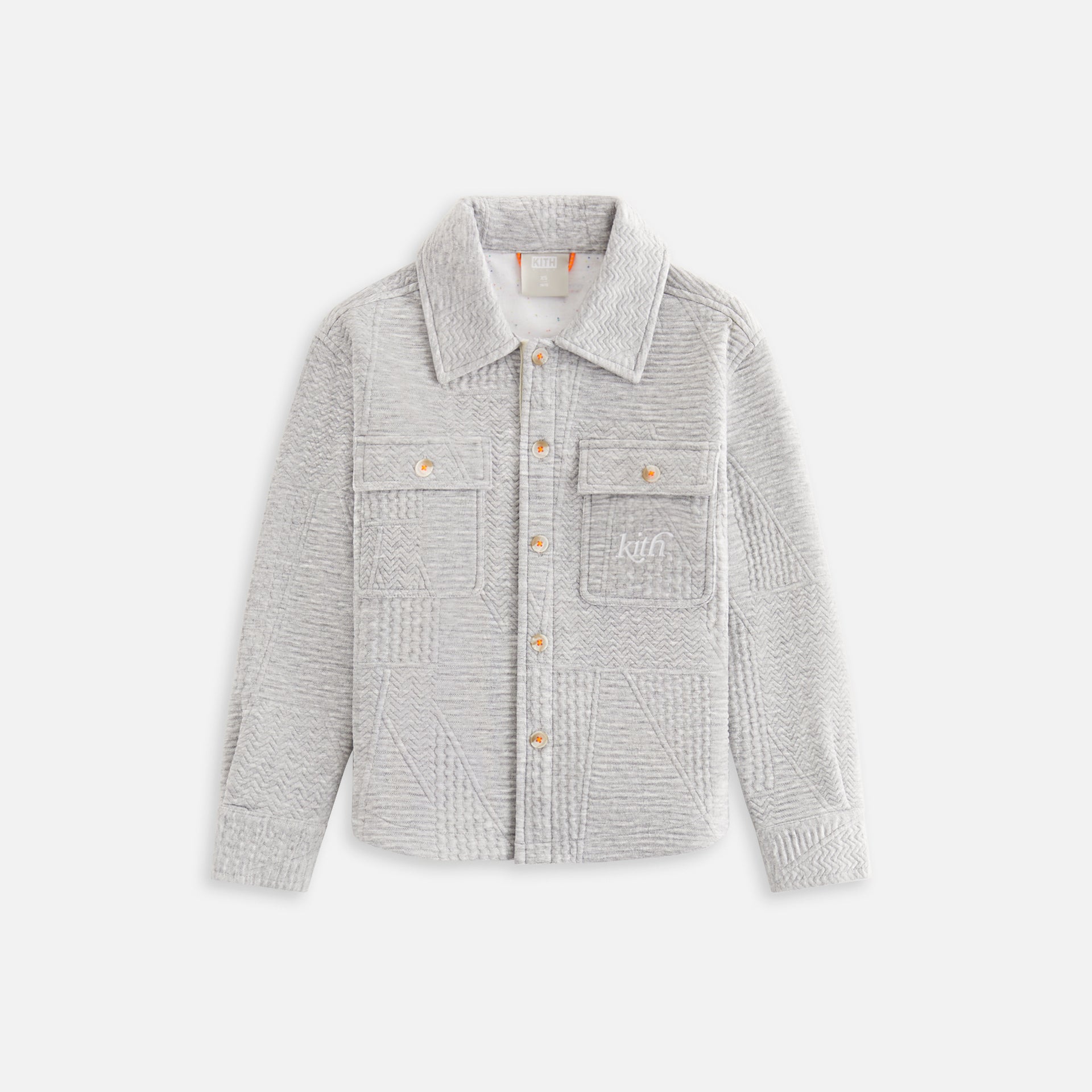 UrlfreezeShops Kids Quilted Knit Apollo Shirt - Heather Grey