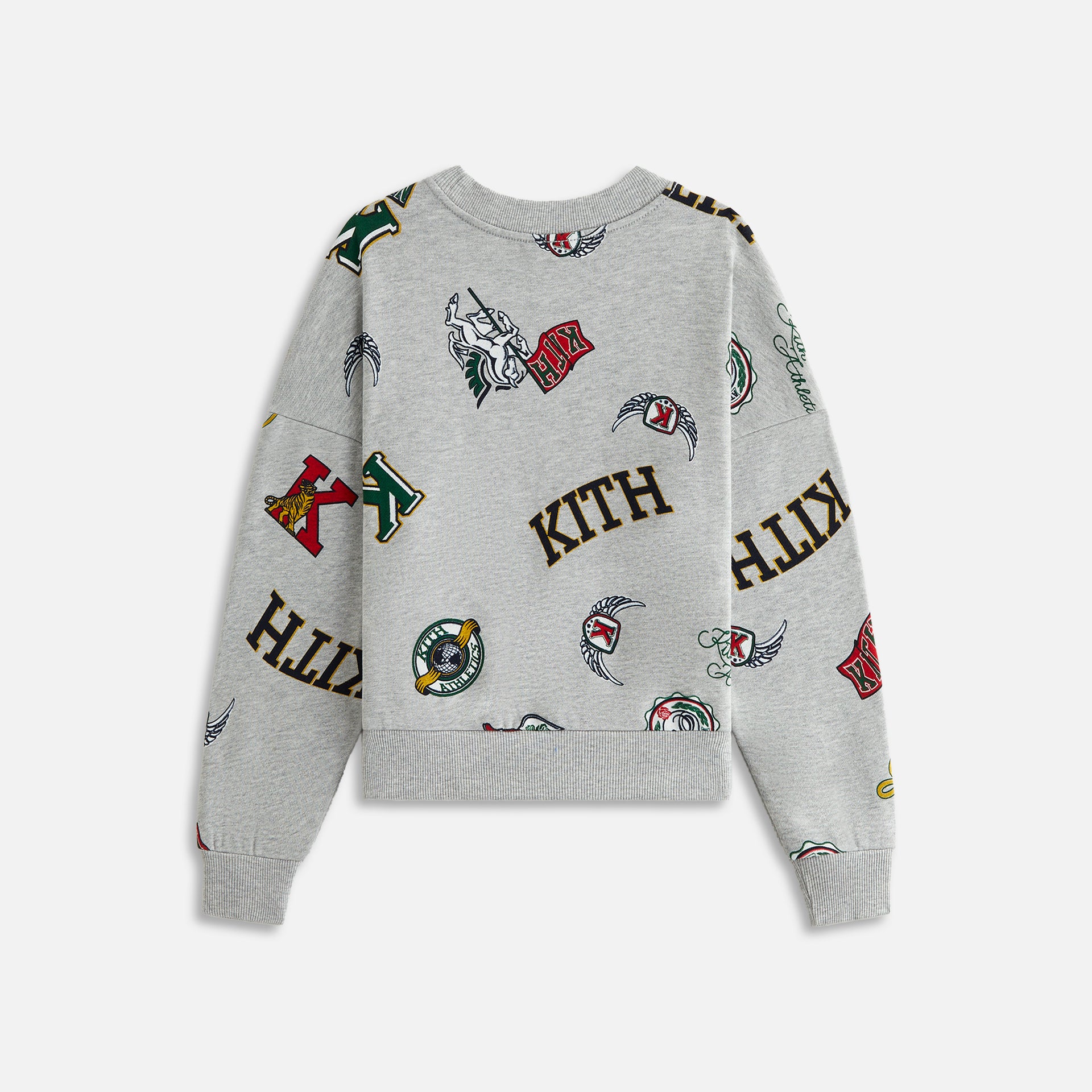 Kith Kids Printed Nelson Crewneck - Light Heather Grey