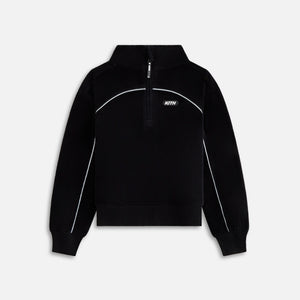 UrlfreezeShops Kids Velour Hunter Quarter Zip - Black