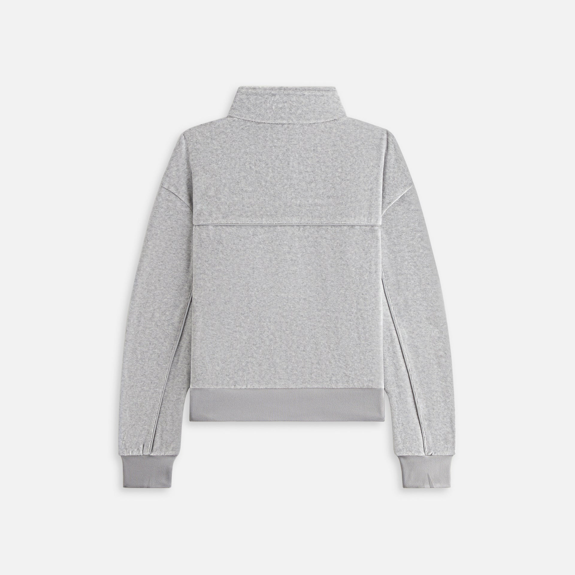 Kith Kids Velour Hunter Quarter Zip - Heather Grey