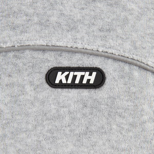 Kith Kids Velour Hunter Quarter Zip - Heather Grey