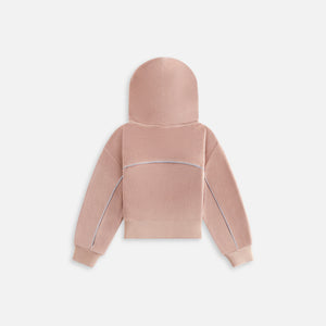 UrlfreezeShops Kids Velour Track Cropped Nelson Hoodie bomber - Morganite