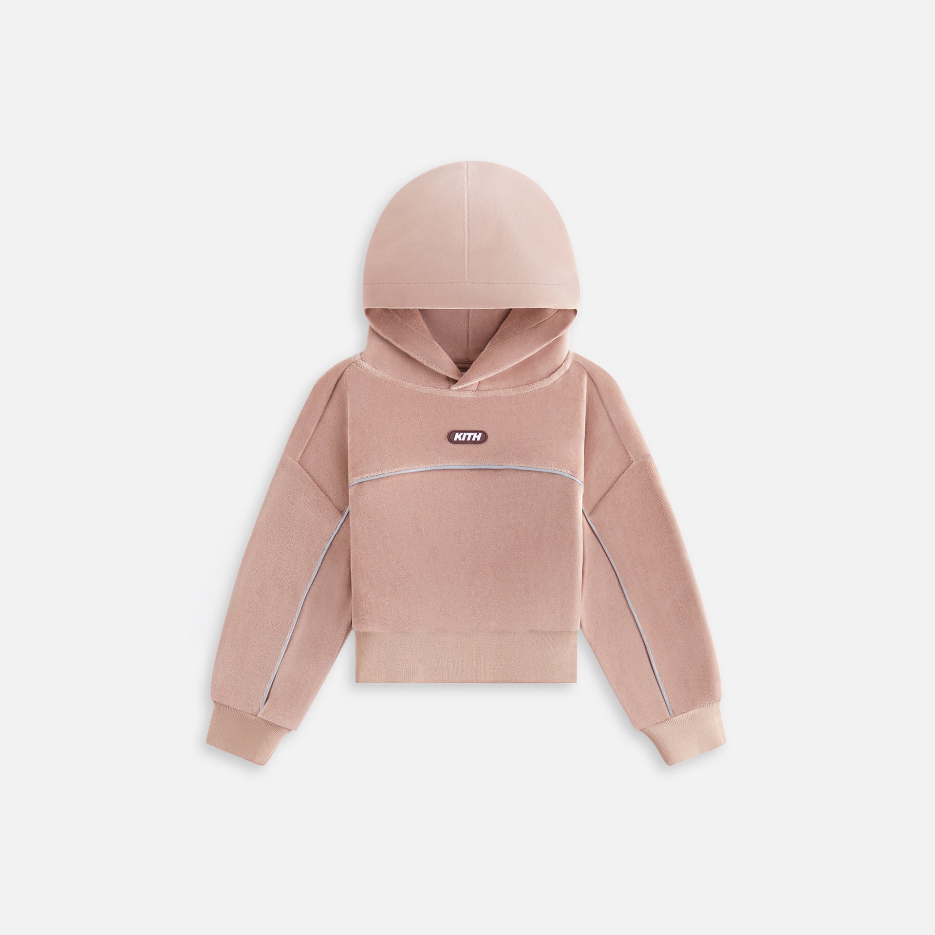 UrlfreezeShops Kids Velour Track Cropped Nelson Hoodie bomber - Morganite