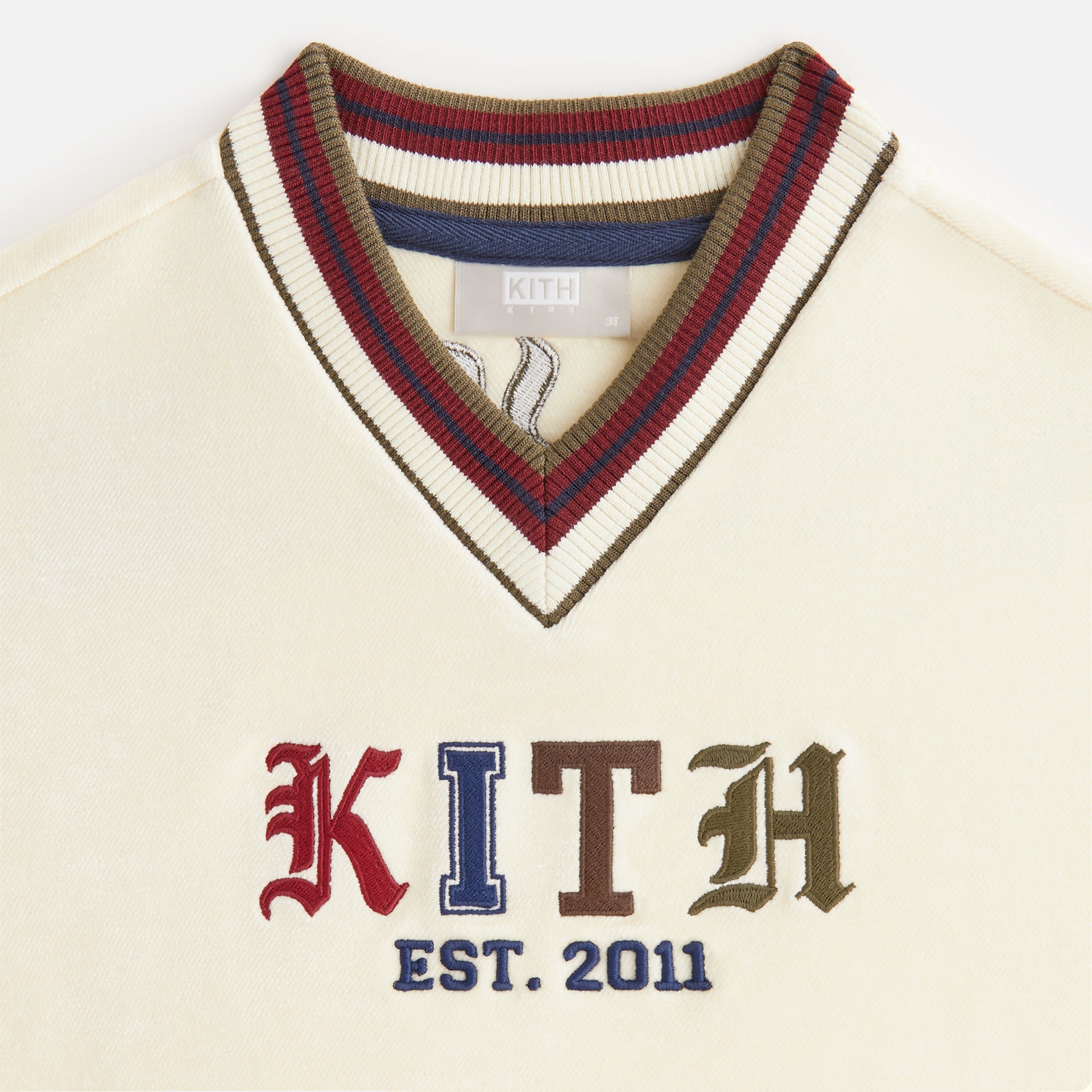 Kith Kids Kith Logo Nelson V-Neck - Waffle