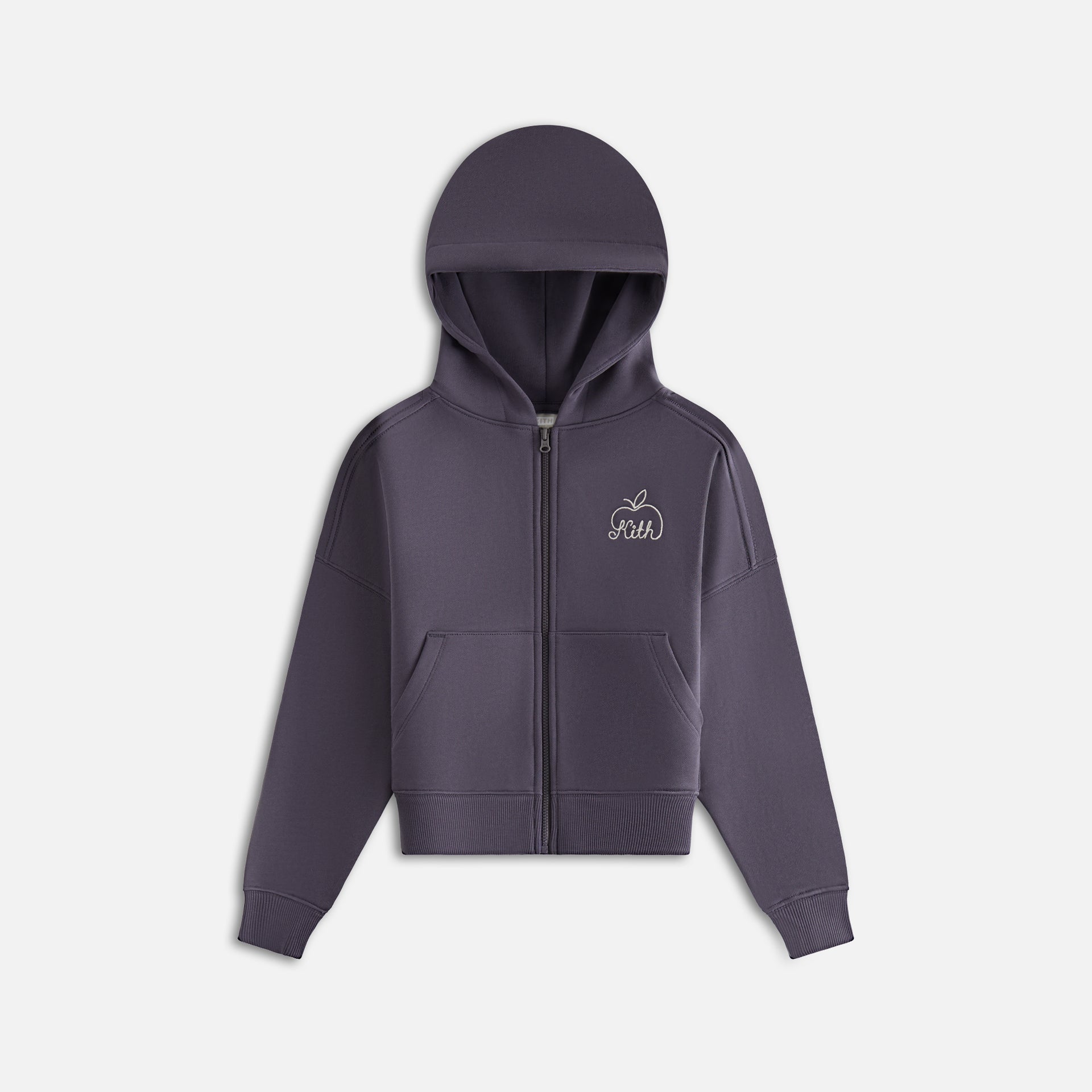 Kith Kids Full Zip Nelson Hoodie - Battleship