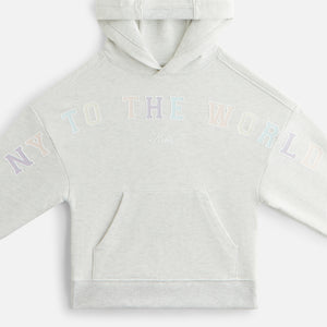 Kith Kids New York to the World Hoodie - Light Heather Grey