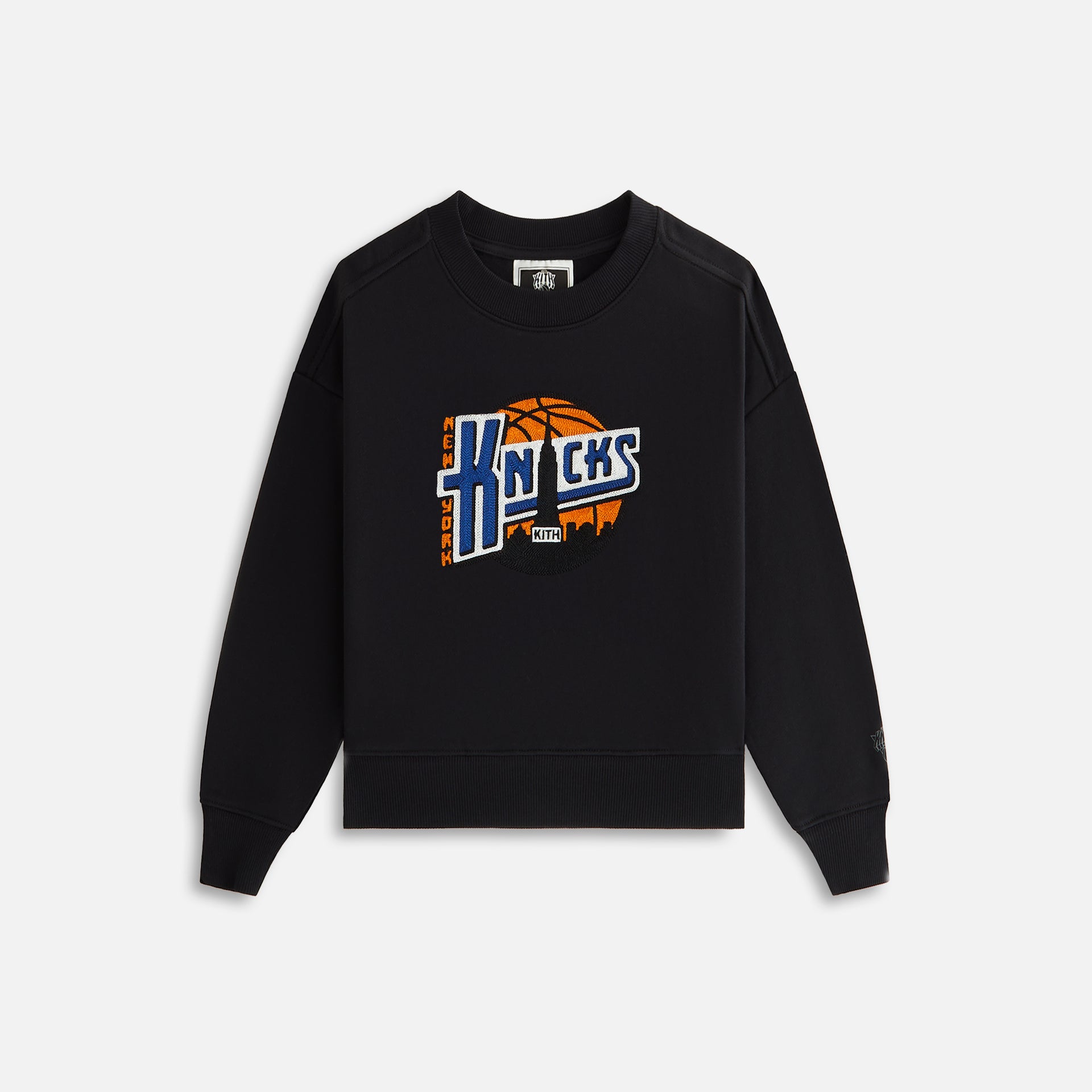 Kith Kids for the New York Knicks City Nelson Crewneck - Black