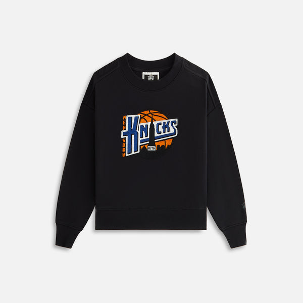 Kith Kids for the New York Knicks City Nelson Crewneck - Black