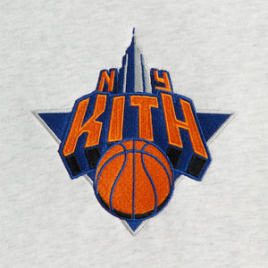 Kith Kids for the New York Knicks Empire Nelson Crewneck - Light Heather Grey