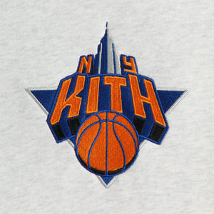 Kith Kids for the New York Knicks Empire Nelson Crewneck - Light Heather Grey PH