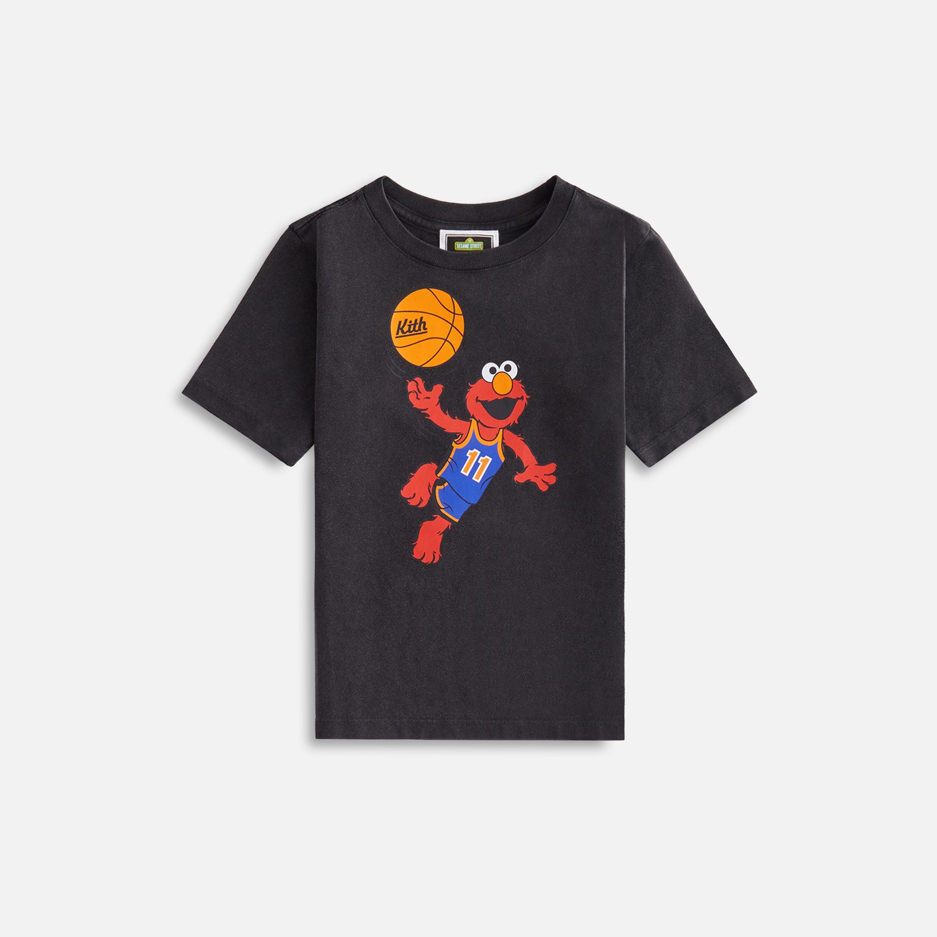 Kith Kids for Sesame Street Basketball Elmo Vintage Tee - Black