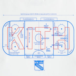 Kith Kids for the New York Rangers Hat Trick Rink Tee - White PH