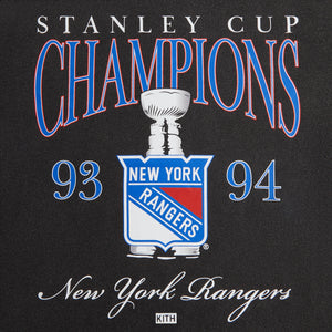 Kith Kids for the New York Rangers Champions Vintage Tee - Black