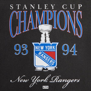 Kith Kids for the New York Rangers Champions Vintage Tee - Black PH