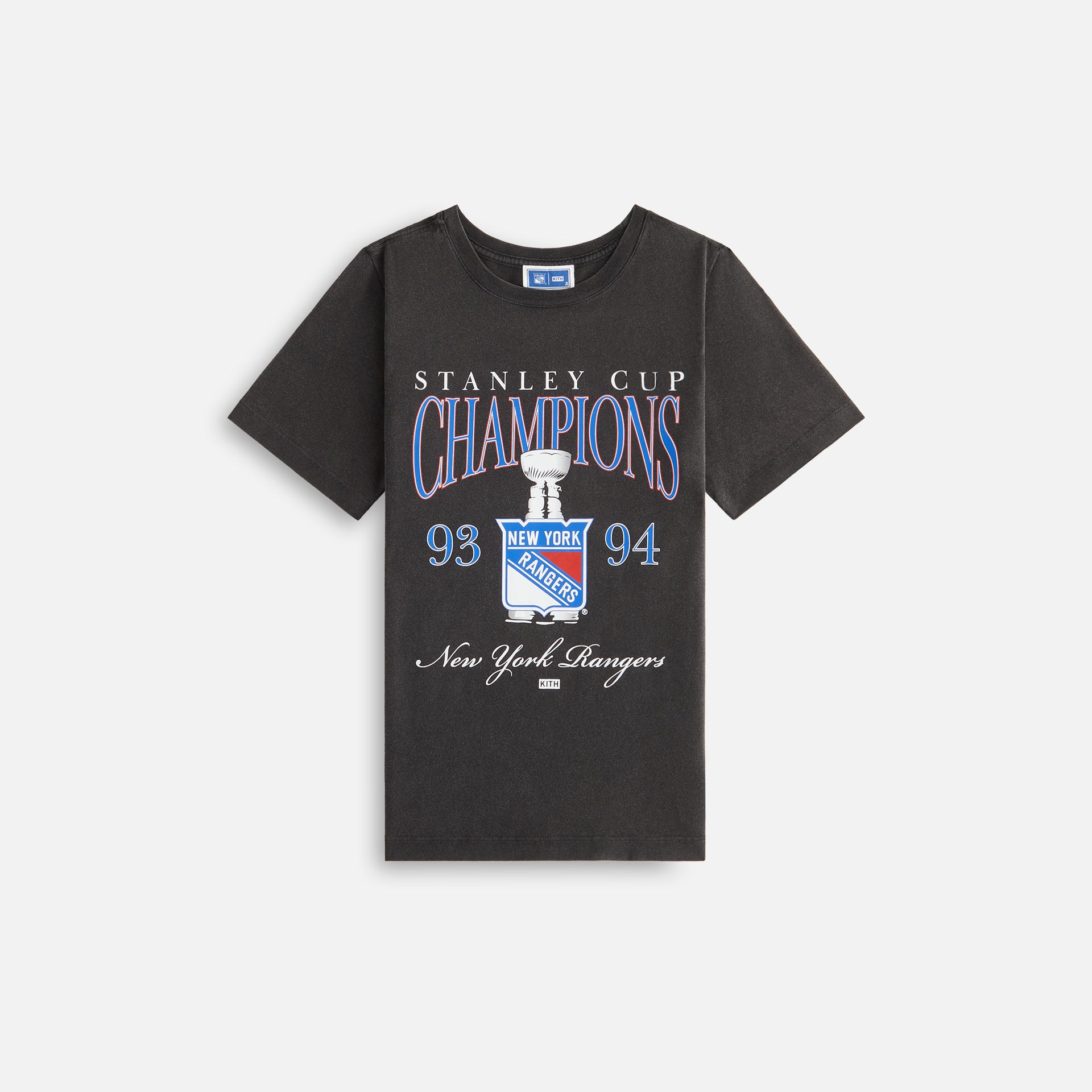 Kith Kids for the New York Rangers Champions Vintage Tee - Black