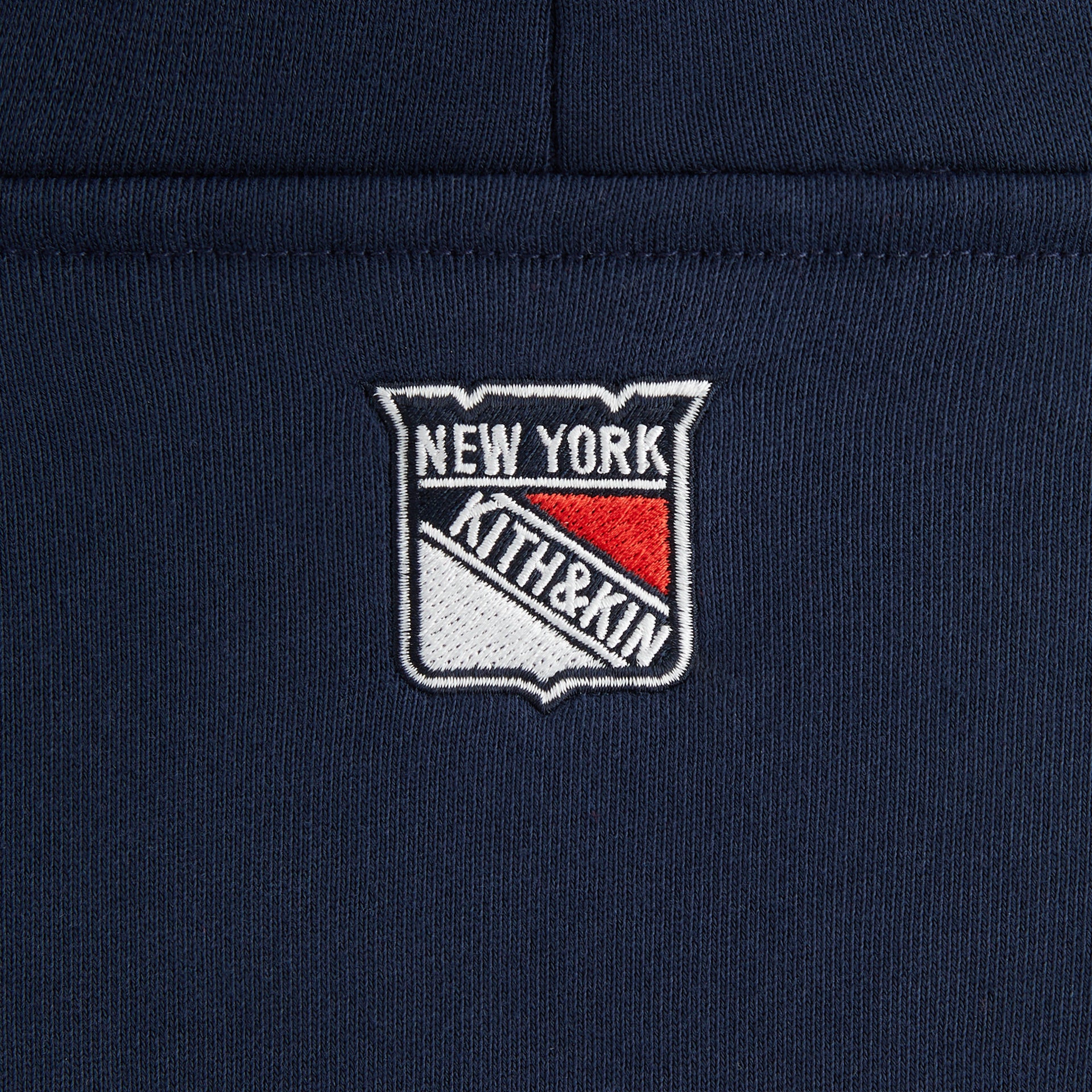 Kith Kids for the New York Rangers Skewed Vintage Delk Hoodie - Nocturnal