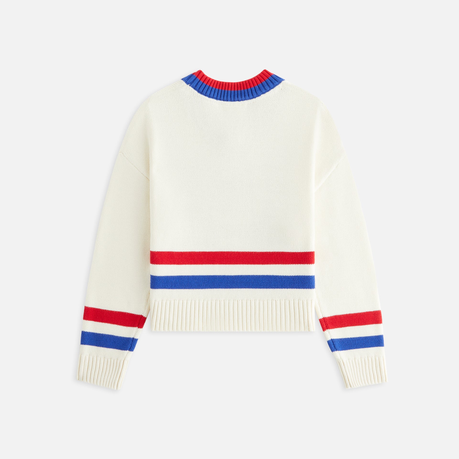 Kith Kids for the New York Rangers V-Neck Lewis Sweater - Sandrift